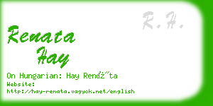 renata hay business card